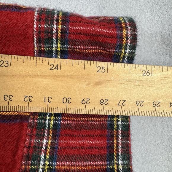 L.L.Bean XL Tall Red Tartan Plaid Flannel Shirt 100% Cotton Long Sleeve Outdoors - Picture 13 of 14